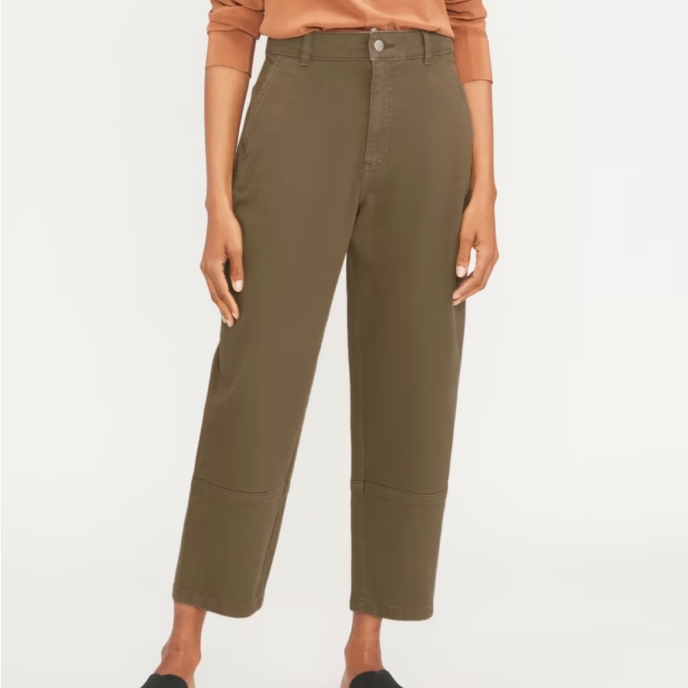 Everlane Barrel Pant - size 4 - dark moss
